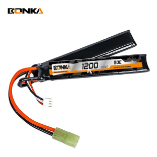 BONKA 1200mAh 20C 2S(1+1) A Airsoft Gun LiPo Battery